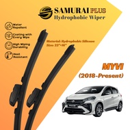 [Perodua Myvi Gen3 2018-Present] Samurai Silicone Wiper Blade | Automotive Car Windshield Wiper