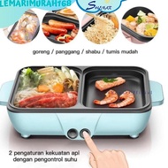 TERMURAH SHENAR - ELECTRIC HOTPOT BBQ 2 IN 1- GRILL PAN - BBQ