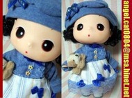 台北里昂玩具設計工作室~ddung LATI (愛) Blythe 迷你娃衣製作~晚安藍*套裝