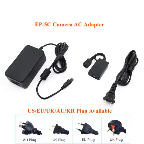 EH-5+EP-5C EP5C Camera AC Adapter for Nikon 1, J1,J2,J3,S1 ,1 AW1,1 V3 (EN-EL20 Dummy Battery)