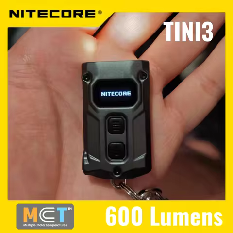 Nitecore Poket Lamp TINI3 Flashlight 2025 Keychain Key Light Running Portable EDC Light Waterproof C