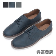 Fufa Shoes [Fufa Brand] Gentleman's Taste Casual Men's Lace-Up Business Gentleman Flat Commuter Black