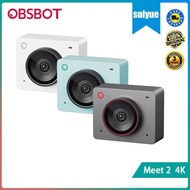 OBSBOT Meet 2 4K Webcam with Auto Framing Auto Focus and Omnidirectional Microphones