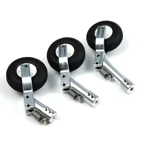 1Piece Mini Nose Landing Gear 3mm/4mm Height 65mm 75mm 85mm Aluminum Alloy Spring Kneeling Position 