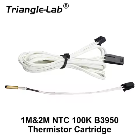 TriangleLab 100K 3950 1M & 2M 100k ohm B3950 Thermistor Cartridge 280℃ for V6 HOTEND VOLCANO Dragonf