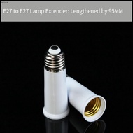 LED Bulb Socket Extension Adapter for E27 Screw Lamps Indoor Use 65mm 95mm 120mm