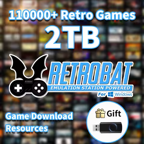 Game Download Resources Retrobat System with 110000+ Game Download Resources for PS3/PS2/PS1/PSP/DC/