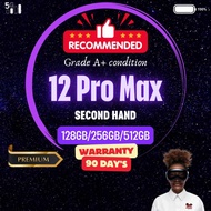 12pm DEMO (Grade A+) Used 12 PM 6.7inch SmartPhone 1+2 Month WRTY ORI SECOND HAND 128 / 256 GB / 512