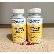 Solaray D3 K2 5000iu 60vcaps 120 vcaps