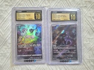 CGC pristine 10 連號 s12a ar 夢夢 sv2a 151 ar 超夢夢 Pokemon Mew & Mewtwo Japanese