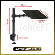 Laptop Desk Stand Mount |  Laptop Tray Mount | Fully Adjustable Laptop Arm Mount | Single Laptop Desk