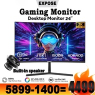 EXPOSE 24 Inch Computer Pc Monitor 100Hz 75Hz Framless Curved FHD Gaming Monitor