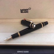 Montblanc 萬寶龍鋼筆波西米亞系列鋼筆金夾紅寶石鋼筆帶吸墨器可直接吸墨水使用 送禮佳選
