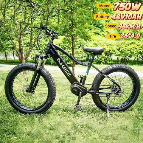 AKEZ Electric Bike 750W motor 48V 10AH Lithium Battery Electric bicycle 26 Inch Tire Can be ridden o