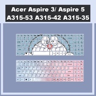 Keyboard Cover Acer Aspire 3 A315-53 Aspire 5 A315-42 A315-35 15.6 Inches Laptop Protector Soft Silicone Keyboard F