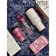 【100% Original CHAGEE Limited Edition 霸王茶姬万里木兰限定款】316L Thermos Cup Stainless Steel Tumbler Cup Straw