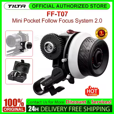 TILTA FF-T07 Mini Pocket Follow Focus System 2.0 Zoom Control DSLR Camera Cage Compatible with Sony 