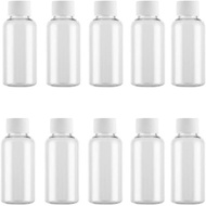 5ml-100ml Screw White Cap PET Round Plastic Empty Water Liquid Travel Bottle Refillable Air Botol Pl
