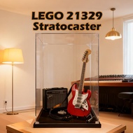 Storage Organizer Kotak Akrilik Transparent Display Box untuk LEGO 21329 Fender Stratocaster Handicr