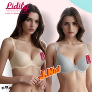 J553 (1 - 3 Pcs) Lidily Women's Bra, Medium Foam Bra for Teenagers and Adults, Two Hooks, Size 36 - 