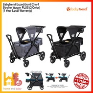 Baby Trend Expedition® 2-in-1 Stroller Wagon PLUS (2 Color) (1 Year Local Warranty)