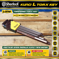 Kunci L Bintang Set 9pcs(Panjang) Sherlock - Kunci L Tory Key Tamper Sherlock - Hexkey Sherlock