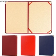 ZENON A4 Agreement Folder, PU Leather Protective Certificate Diploma Cover, Premium Corner Slots Rei