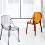 Acrylic Transparent Chair Plastic Stool Crystal Stool Devil Ghost Chair Nordic Dining Chair Creative