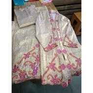 Baju Kebaya Traditional Kerawang Bunga Sulam Tangan Prelove