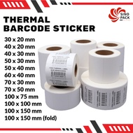 Direct Thermal Barcode Sticker Paper Barcode Label 30X20 40X30 70X50 60X40 50X30 sticker