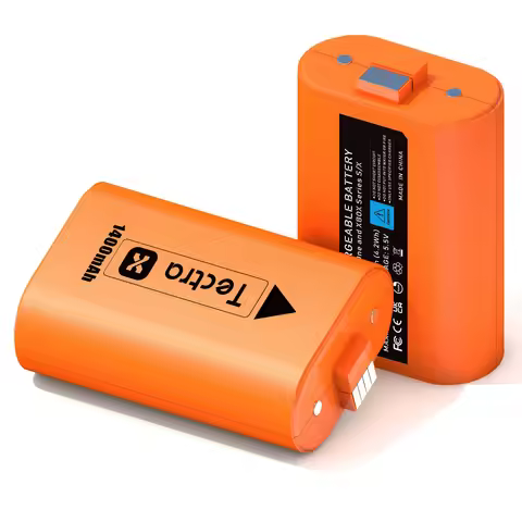 2PCS 1400mAh Li-ion Batteries for Xbox One, Xbox One S, Xbox One X, Xbox One Elite Wireless Controll