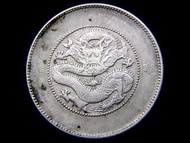 Chinese Empire (Ching Dynasty) - 1911年大清國雲南省造光緒元寶三錢六分(半圓)銀圓(新版雲南, 滇龍戲火珠, 保真)