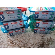 PYREX cook & store glass container with lid set of 3