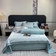 [FREE PREMIUM LEATHER BAG] Tencel 80s MarkJacob Bedding Set 5 Items (1 Ceiling Sheet, 1 Quilt Cover 