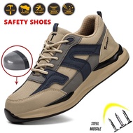 Safety Shoes Breathable Work Shoes Steel Toe Kevlar Safety Shoes Lightweight Construction Site Work 