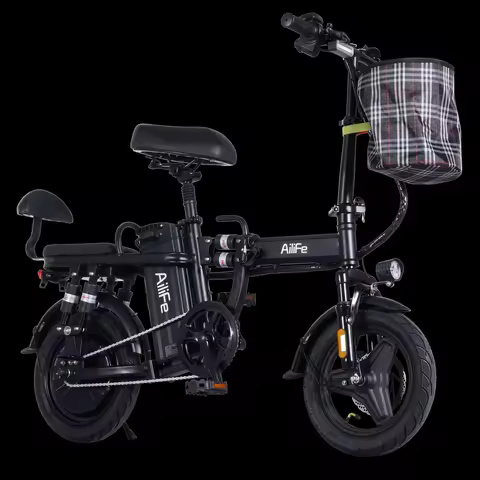 Electric Bike 20 MPH 48V 15Ah Removable Battery Adult Foldable E Bike 14 Inch Folding E Bike Multi-S
