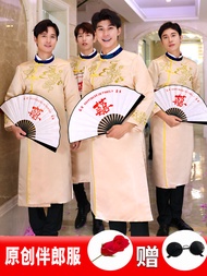 Váy Cưới Phong Cách Trung Hoa Mới Cho Cô Dâu Váy Cưới Cho Người Bạn Đồng Hành Váy Cưới Cho Anh Em Vá