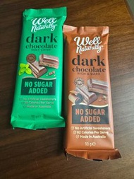 ✨ 現貨 Well Naturally 無糖黑朱古力～血糖/生酮友善