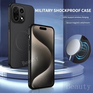 Carbon Fiber Leather Magnetic Case For One Plus 15 13 R 13R OnePlus15 1+13R 1+15 5G Shockproof Casin