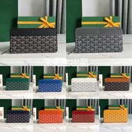 Goyard Goyard Bag Dog Teeth Zipper Bag Long Wallet Wallet Coin Purse Card Holder Clutch Bag Men's Ba