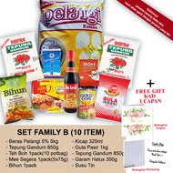 SET FAMILY BOX (10 ITEM) UNTUK KELUARGA/BAKUL MAKANAN ASAS/BARANG DAPUR MURAH/HAMPER FOOD BOX/ GIFT/