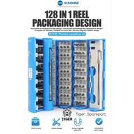 SUNSHINE SS-5120 SCREWDRIVER SET (128in1) / SUNSHINE TOOLS 128in1 REEL PACKAGING DESIGN / SCREWDRIVE