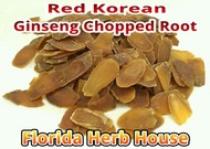 [USA]_Florida Herb House Red Korean Ginseng - Wildharvested Chopped Red Ginseng