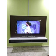 TV cabinet wall mount modern floating / kabinet tv moden gantung 65 inch tv (1818371305)