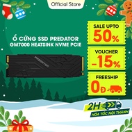 Acer Predator GM7000 Heatsink SSD Hard Drive 1TB / 2TB PCIe Gen 4x4, Read Speed Up to 7400 MB/s