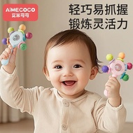 Hand Rattle Teether Baby Toys 0 to 6 Months Over Baby Newborns Can Chew Small Months Age Grip Traini