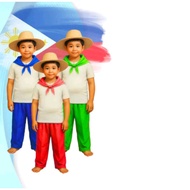 Cultural Katipunero / Farmers 4in1 Costume for Boys to Teens