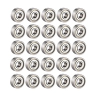 25Pcs 608 ZZ 608Zz Metal Double Shielded Miniature Deep Groove Skateboard (8mm x 22mm x 7mm)