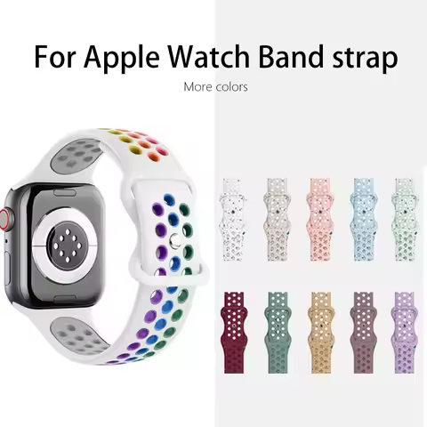 Pride Sport Silicone Strap For Apple Watch Bands 44mm 45mm Ultra 2 49mm 40mm 41 42mm 45 44mm Bracele