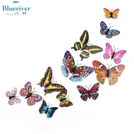 Butterfly Wall Stickers Self adhesive 12pcs Mirror Background Decoration